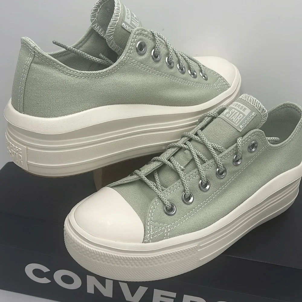 Converse WMNS A03558C CTAS MOVE OX SUMMIT SAGE/EGRET/SUMMIT PLATFORMS SNEAKERS
